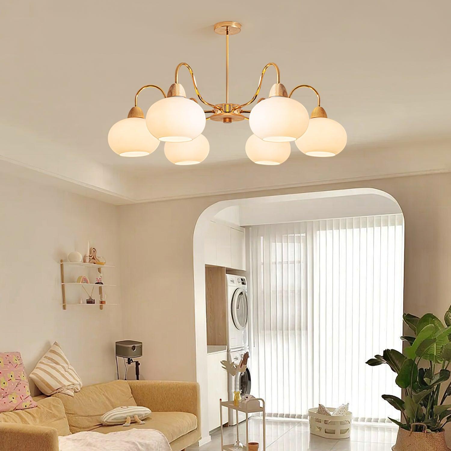 Zevena Glass Chandelier - Neutralighting