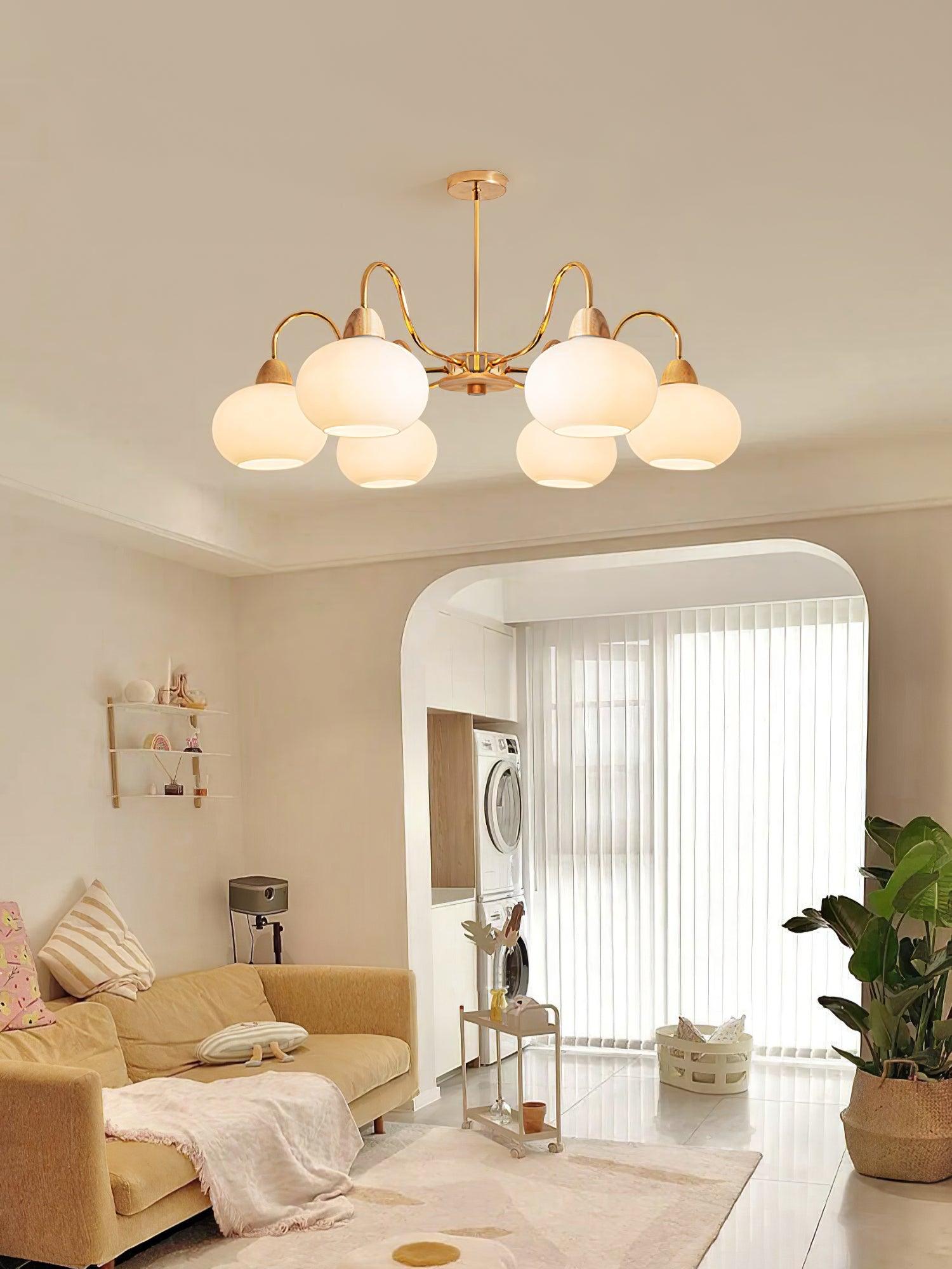 Zevena Glass Chandelier - Neutralighting