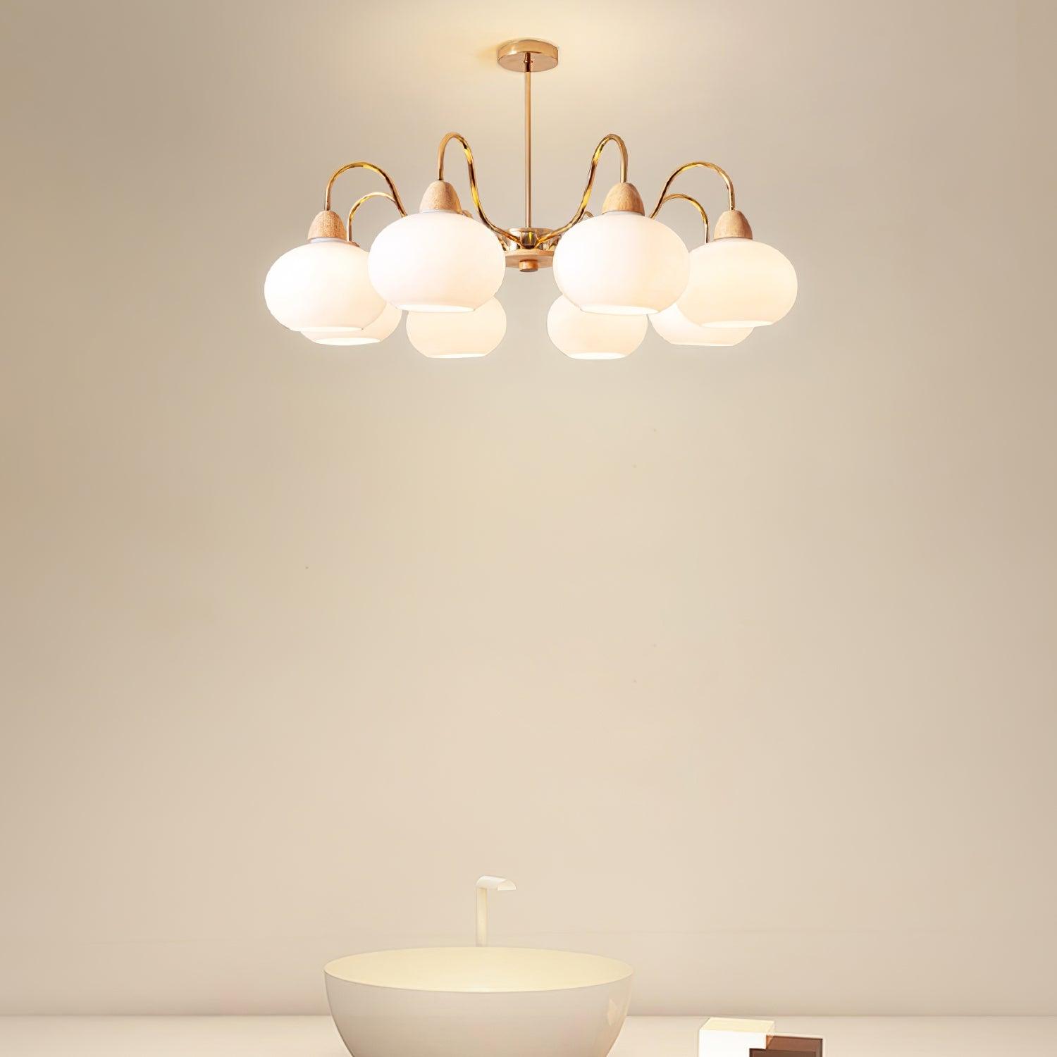 Zevena Glass Chandelier - Neutralighting