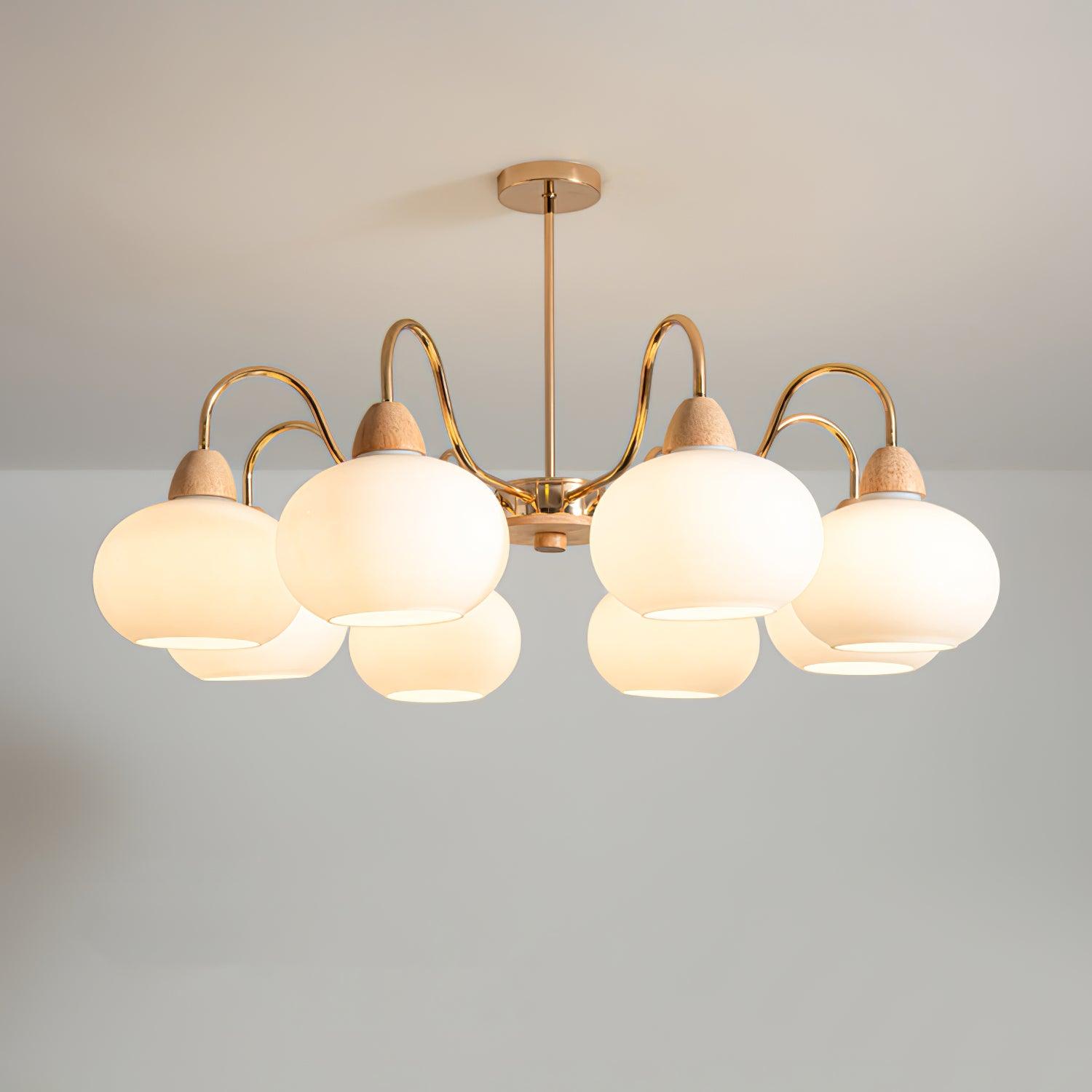 Zevena Glass Chandelier - Neutralighting
