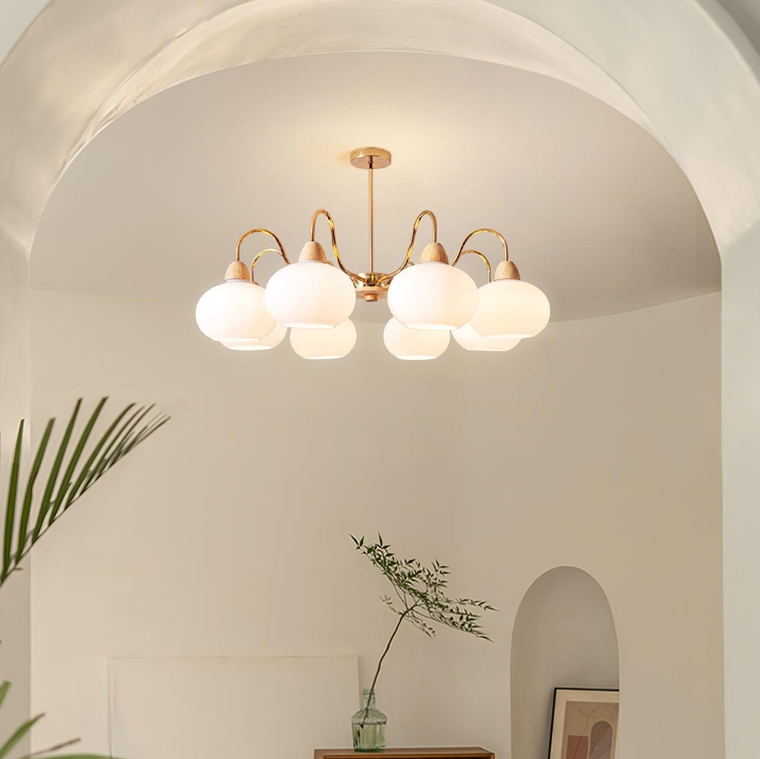 Zevena Glass Chandelier - Neutralighting