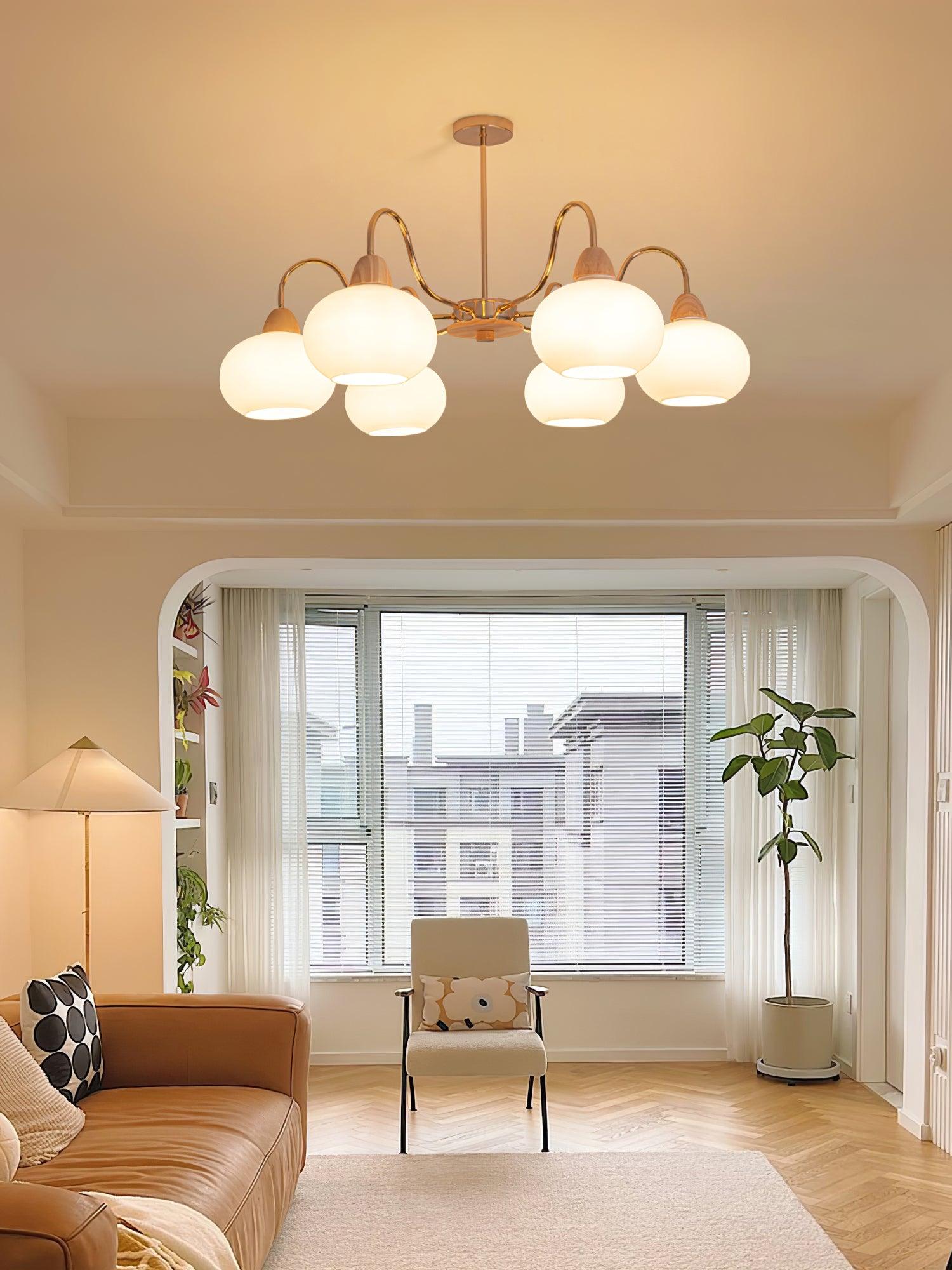 Zevena Glass Chandelier - Neutralighting