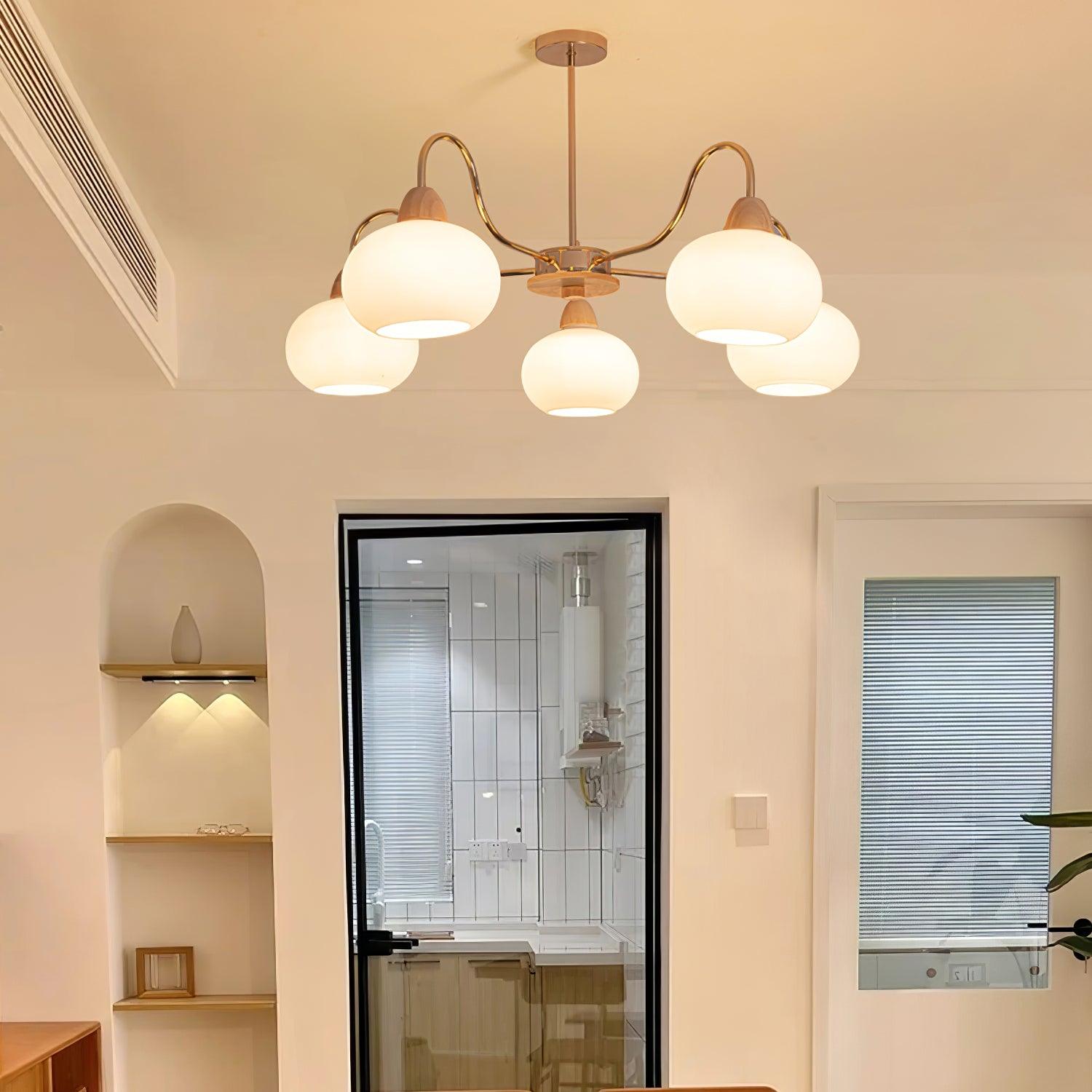 Zevena Glass Chandelier - Neutralighting