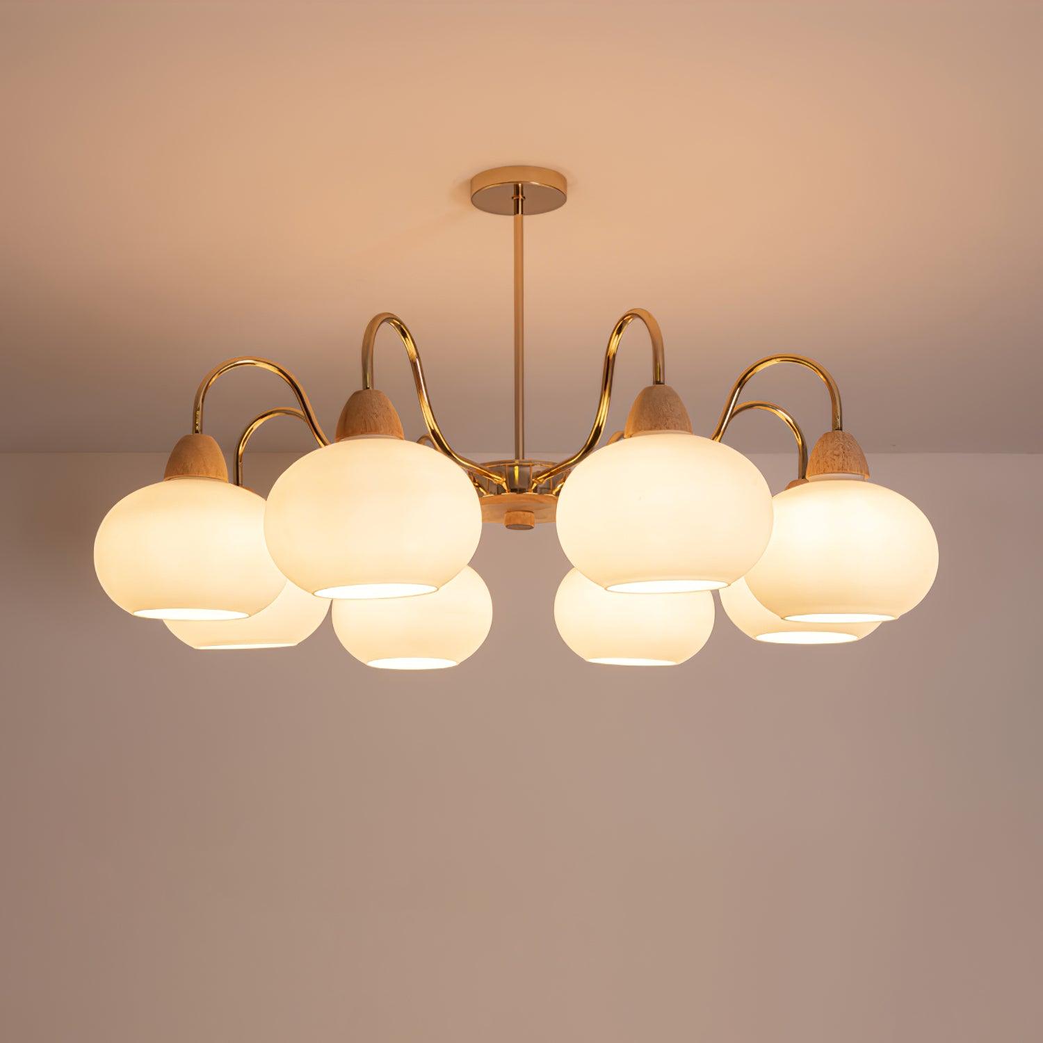 Zevena Glass Chandelier - Neutralighting
