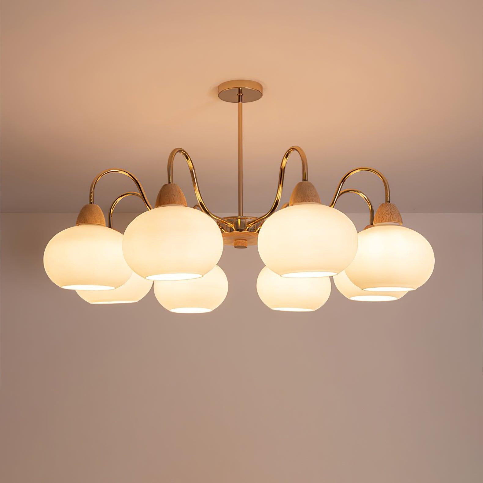 Zevena Glass Chandelier - Neutralighting