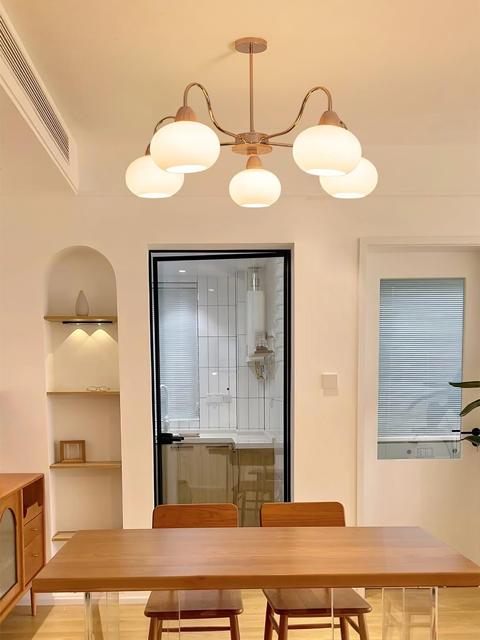 Zevena Glass Chandelier - Neutralighting