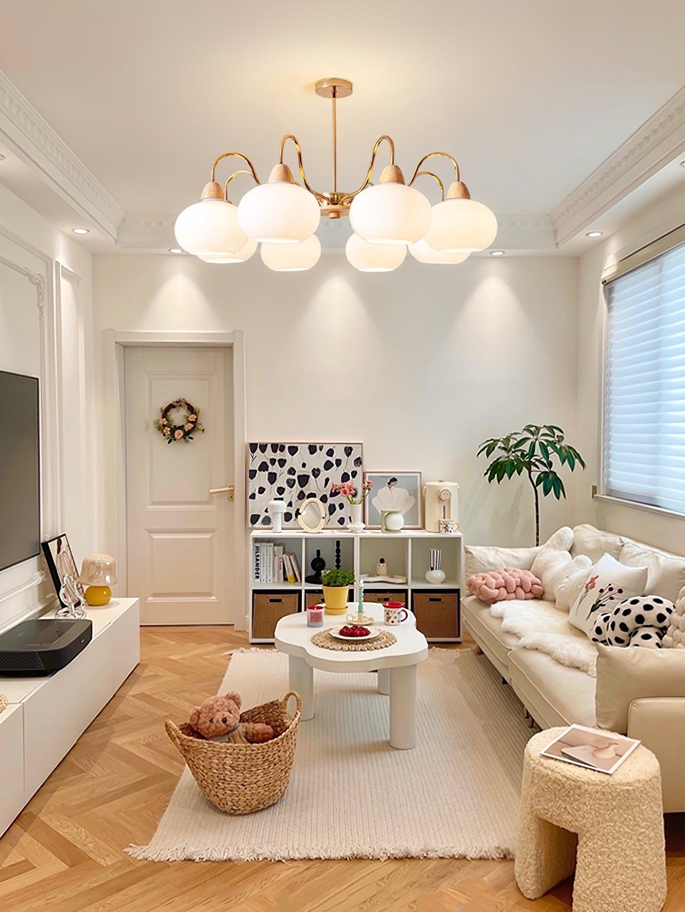 Zevena Glass Chandelier - Neutralighting