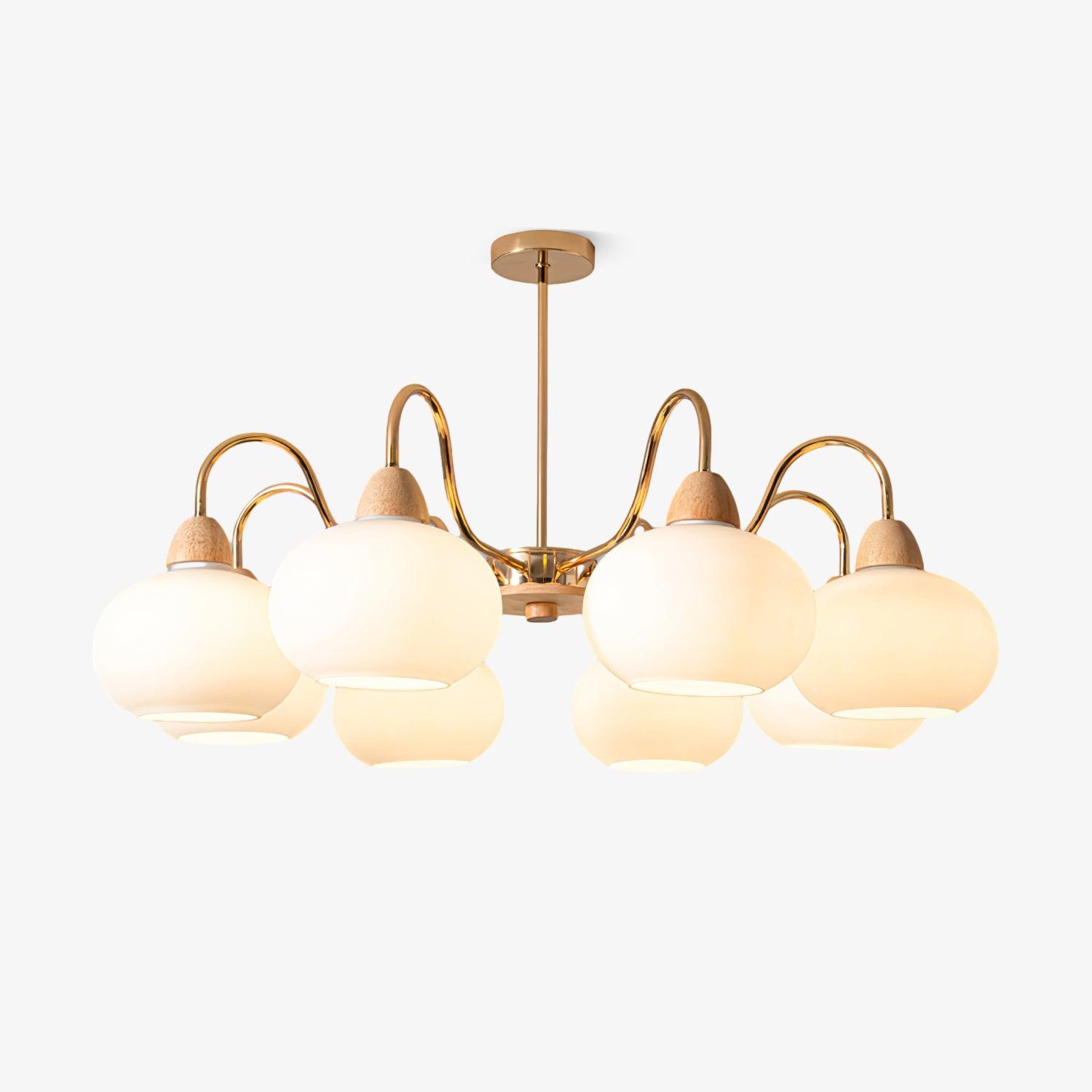Zevena Glass Chandelier - Neutralighting