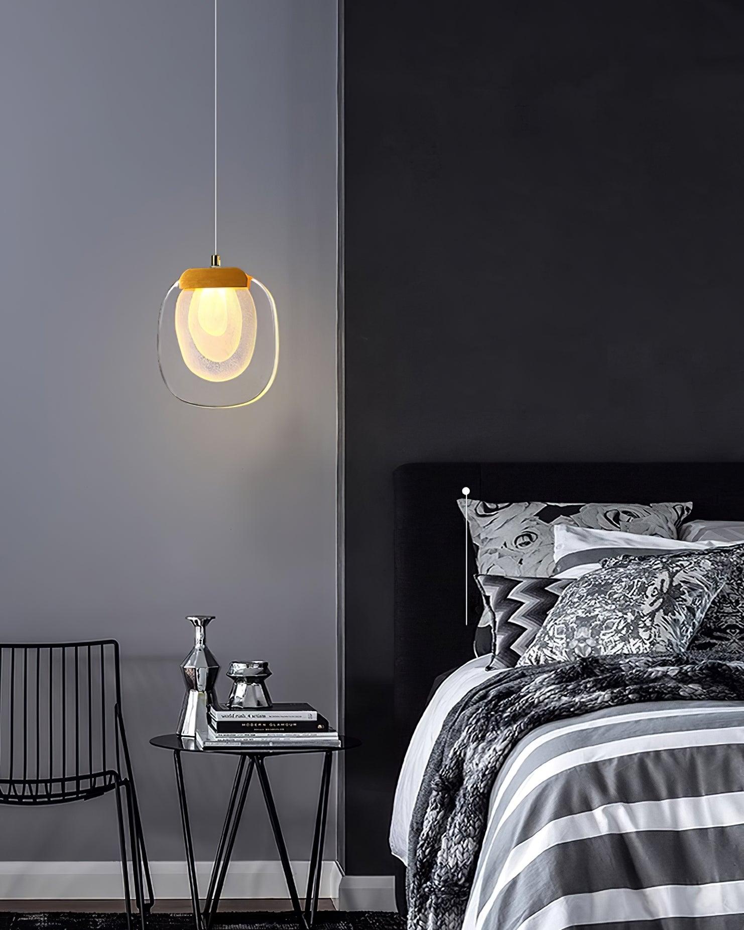 Avesia Minimalist Glass Pendant Light Staircase - Neutralighting
