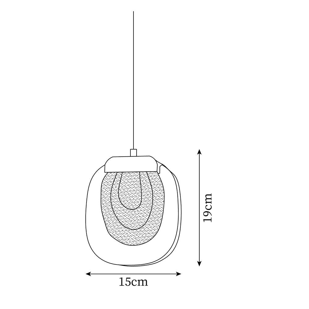 Avesia Minimalist Glass Pendant Light Staircase - Neutralighting
