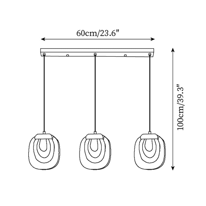 Avesia Minimalist Glass Pendant Light Staircase - Neutralighting