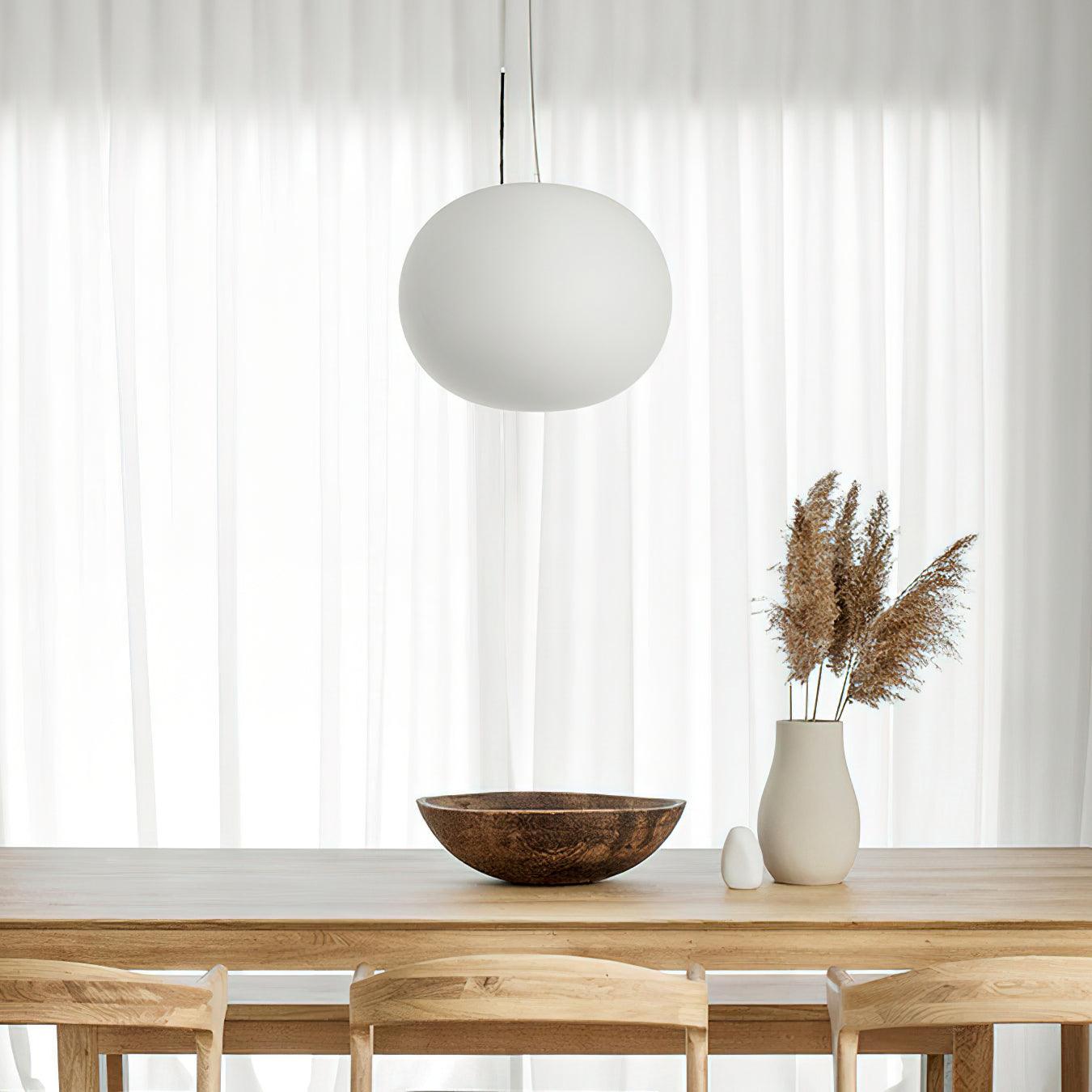 Opivio White Globe Pendant Light - Neutralighting