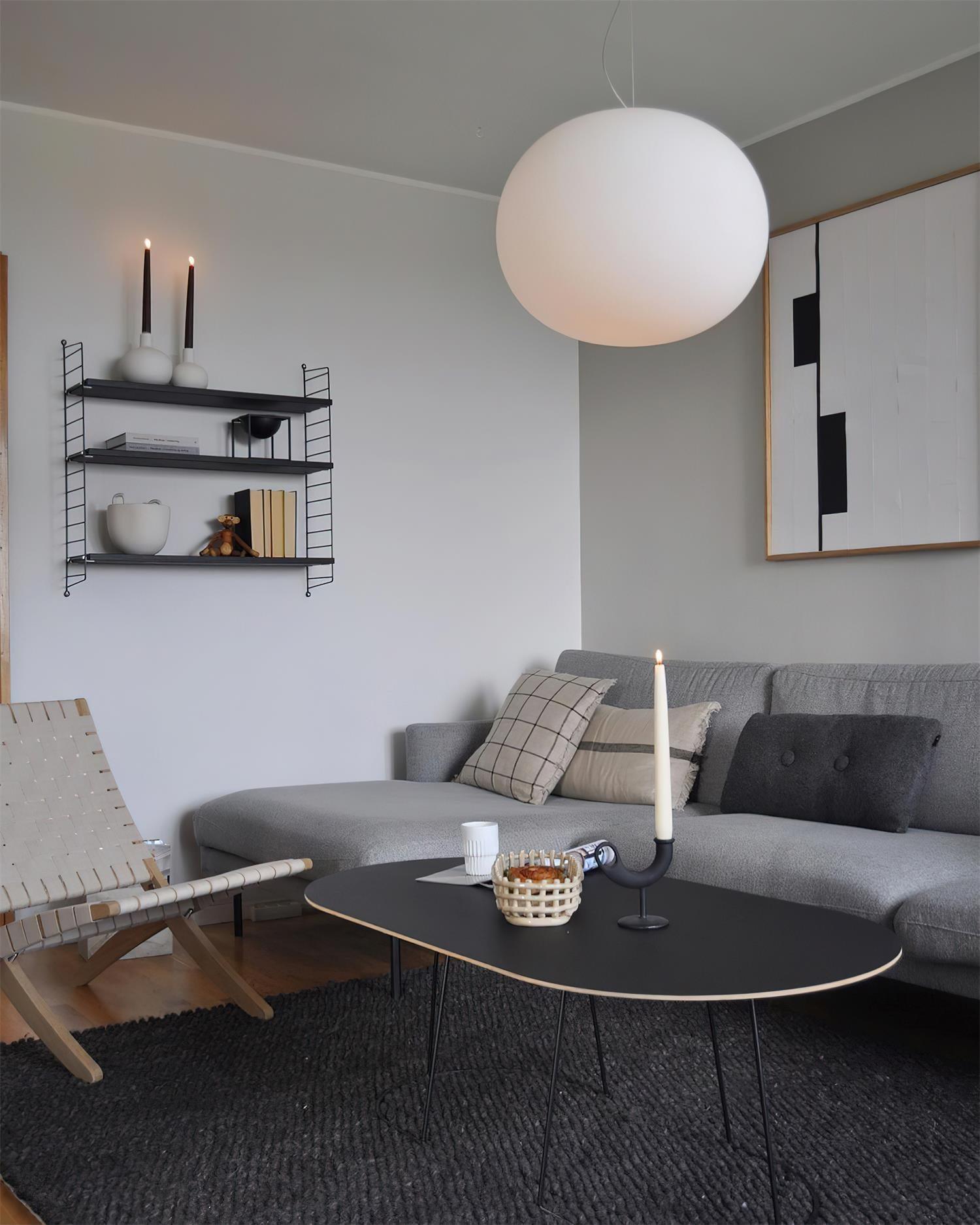 Opivio White Globe Pendant Light - Neutralighting