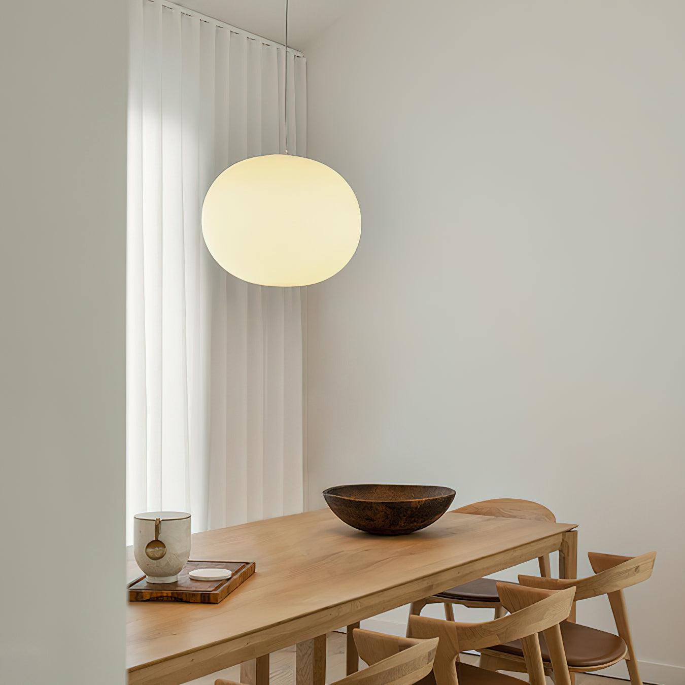 Opivio White Globe Pendant Light - Neutralighting