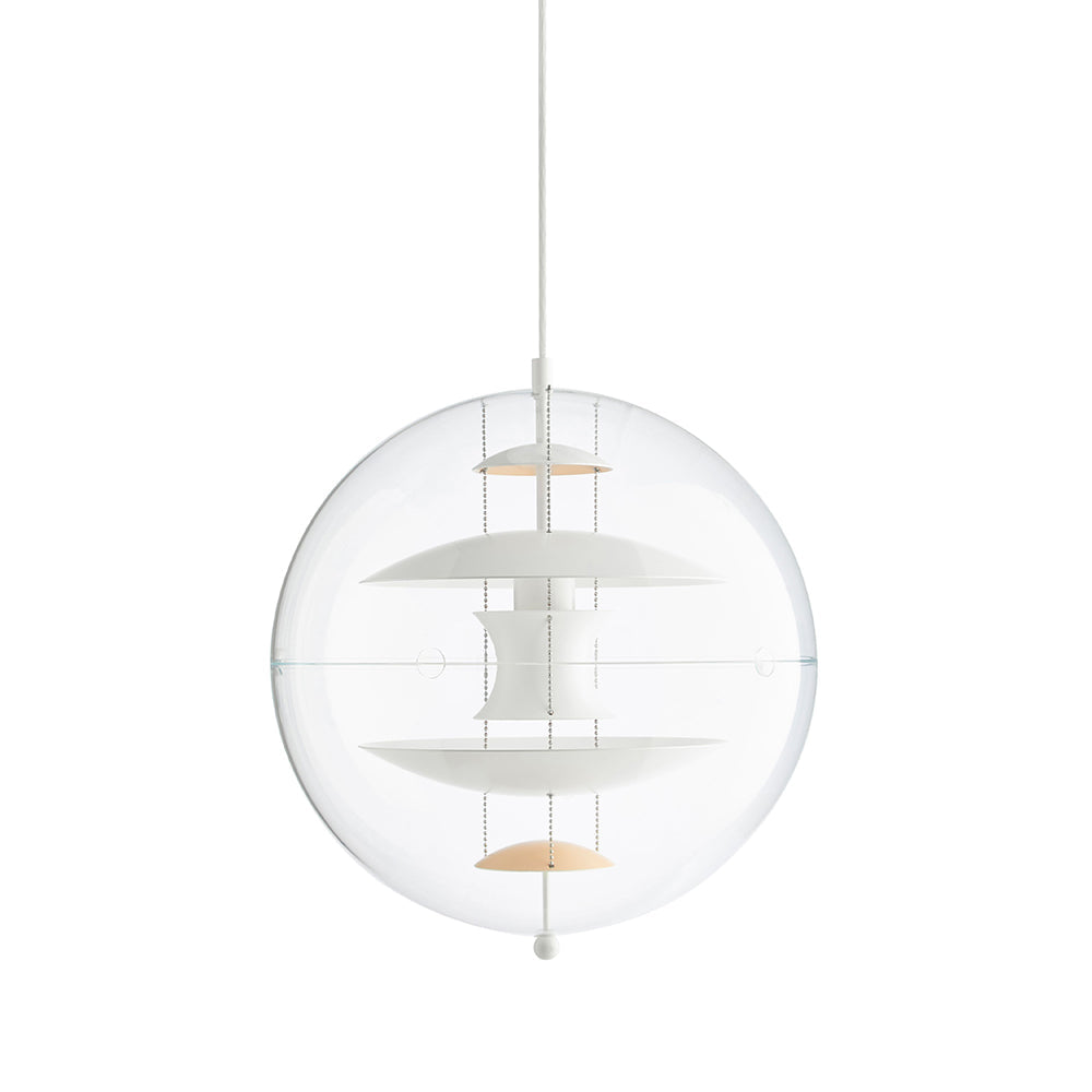 Pendant Lamp Floating Geometric Layers Clear Globe Futuristic Modern - Neutralighting