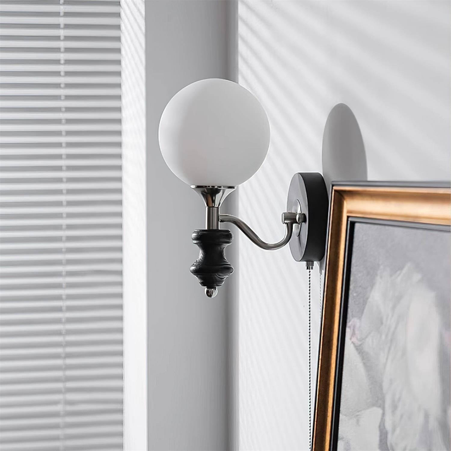 Duvin Frosted Glass Vintage Wall Lamp - Neutralighting