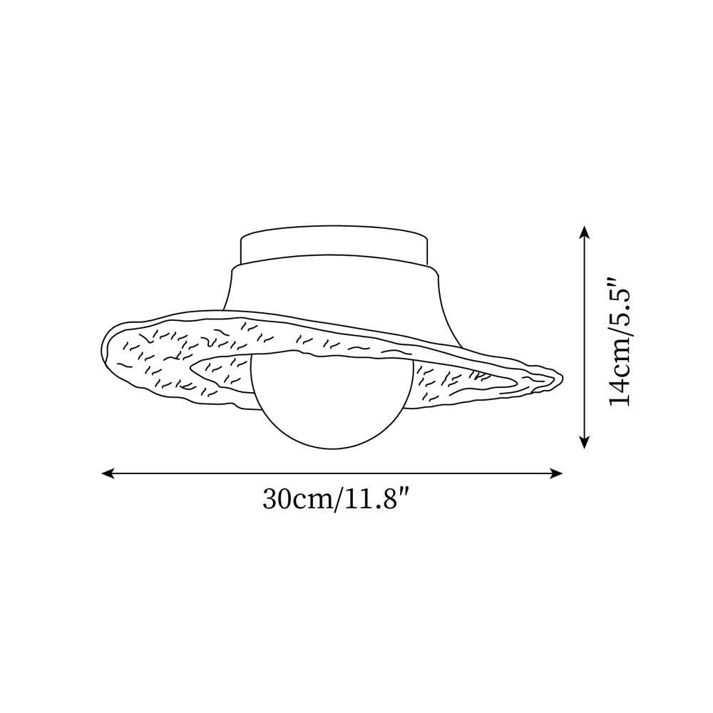 Nivra Hat Ceiling Light - Neutralighting