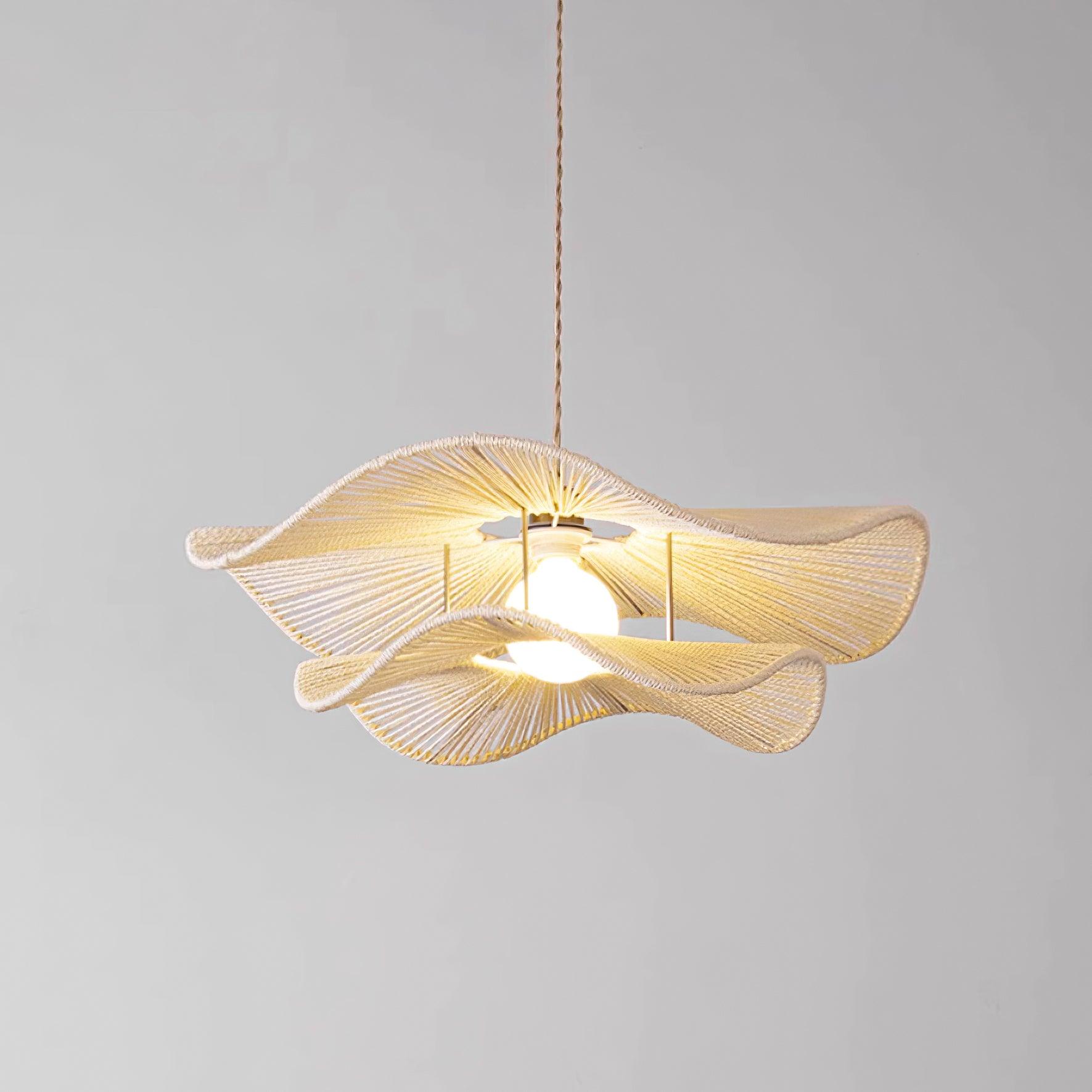 Ondra Wave Rattan Pendant Light - Neutralighting