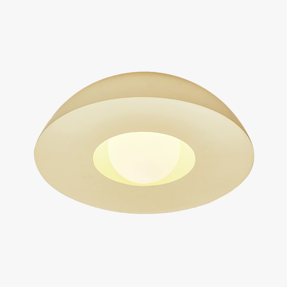 Modern LED Indoor Wall Lamp Milky Coffee Glass Living Room - Neutralighting
