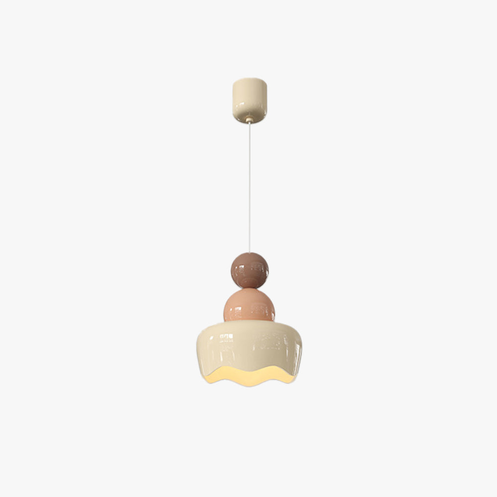 Valentina Sunny Rain Doll LED Pendant Light Cream Resin Bedroom - Neutralighting