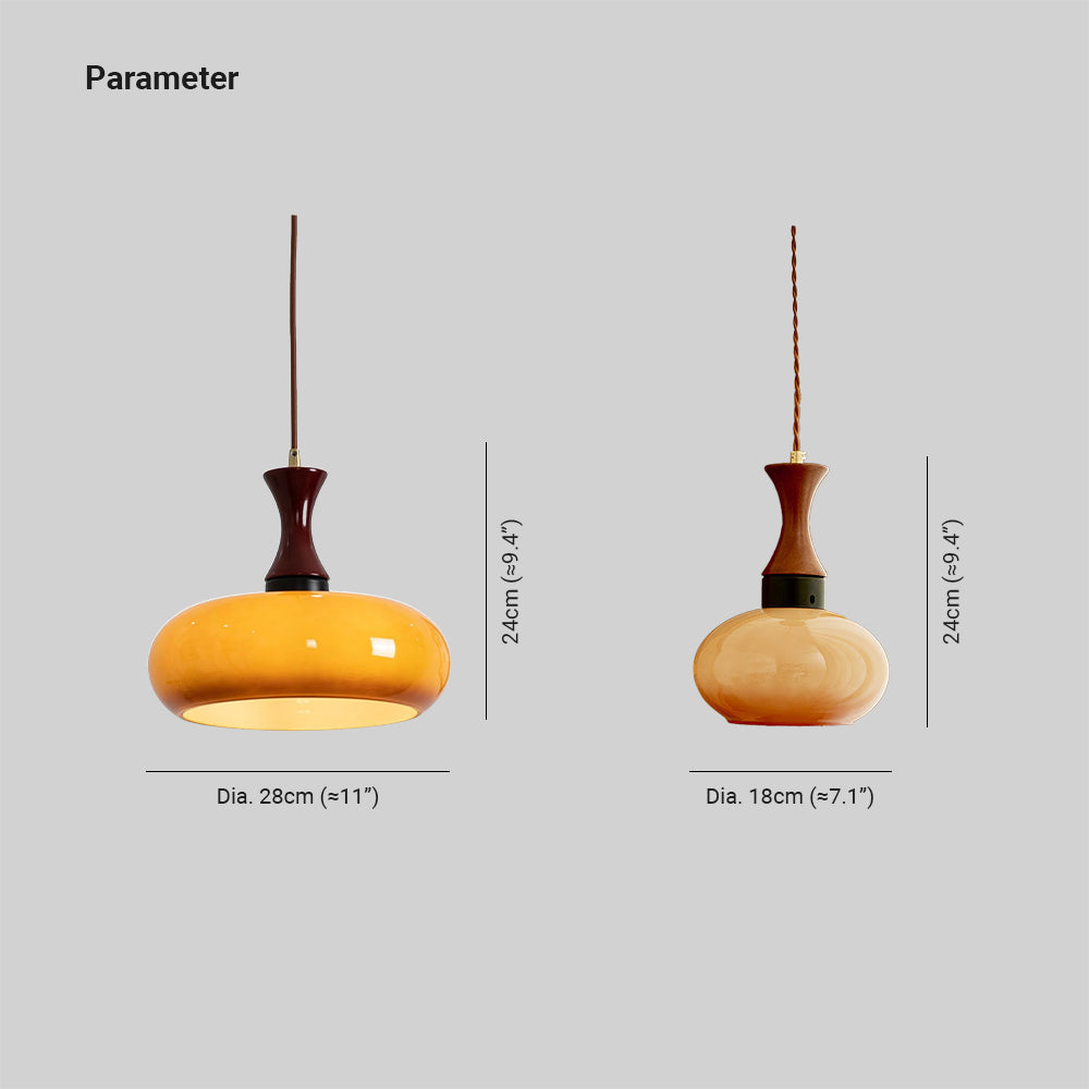 Arisha Vintage LED Glass Pendant Light Living Room - Neutralighting