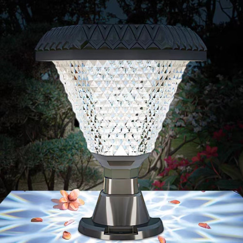 Ray Modern Geometry Acrylic Outdoor Floor Lamp, Black - Neutralighting