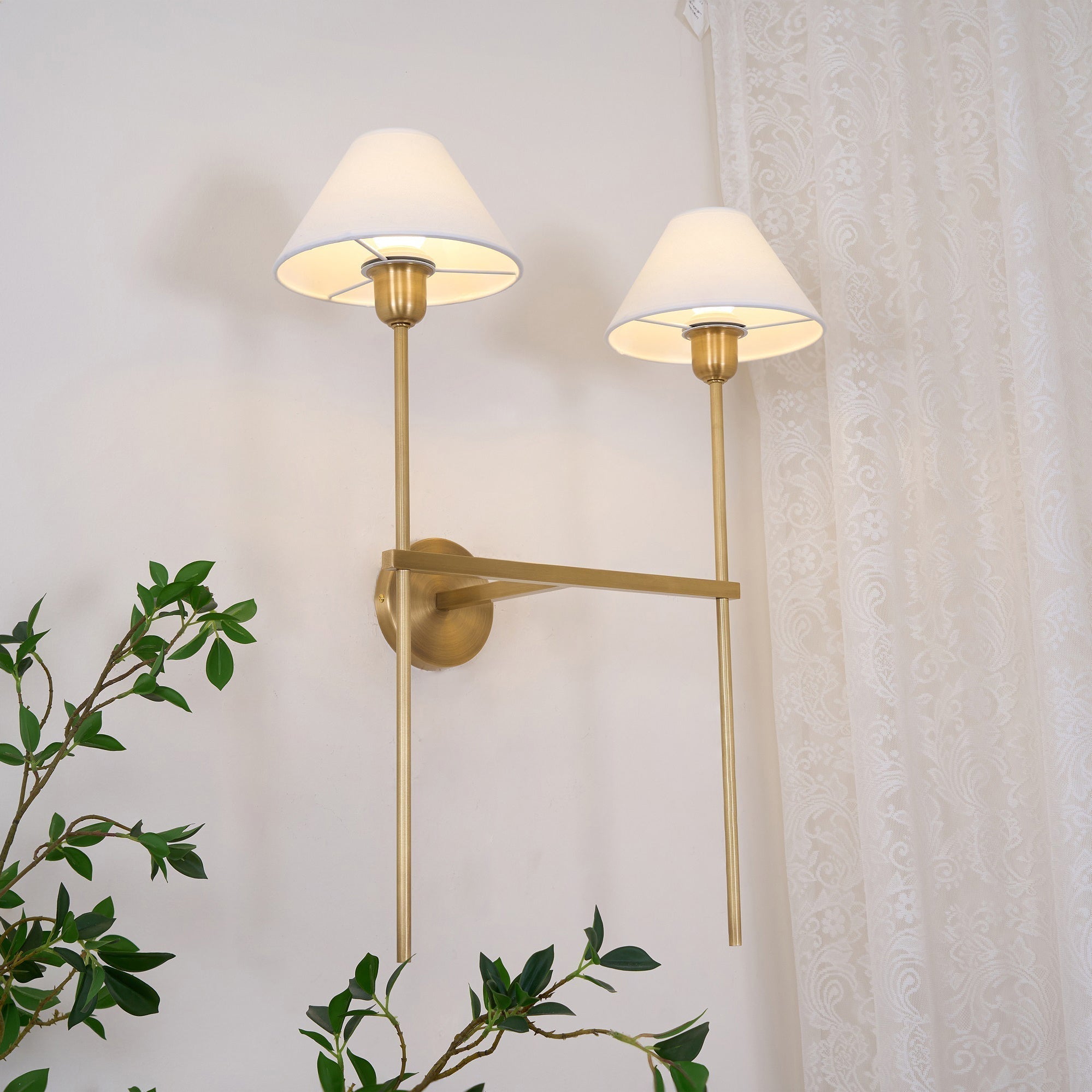 Genevieve Wall Lamp Fabric - Neutralighting