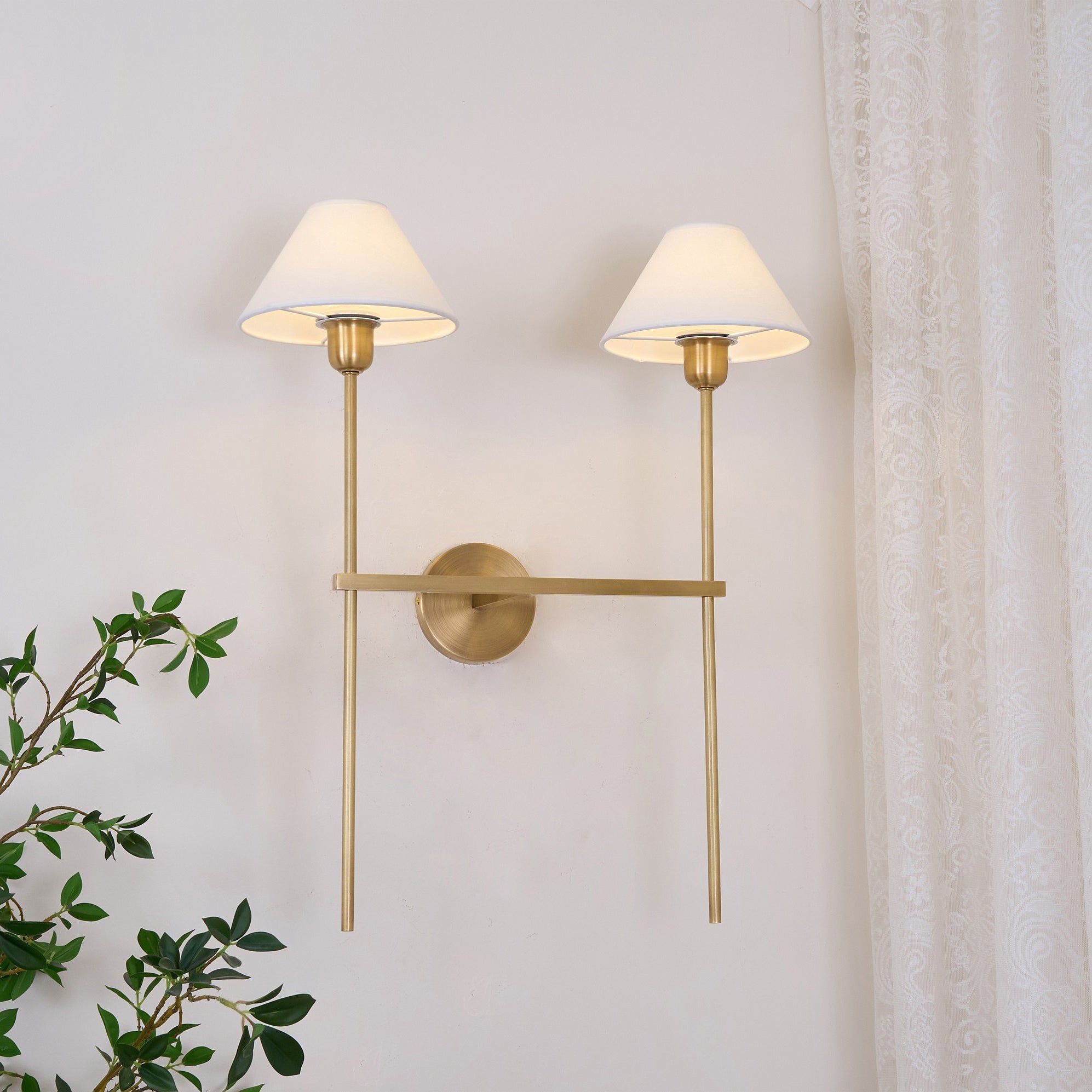 Genevieve Wall Lamp Fabric - Neutralighting