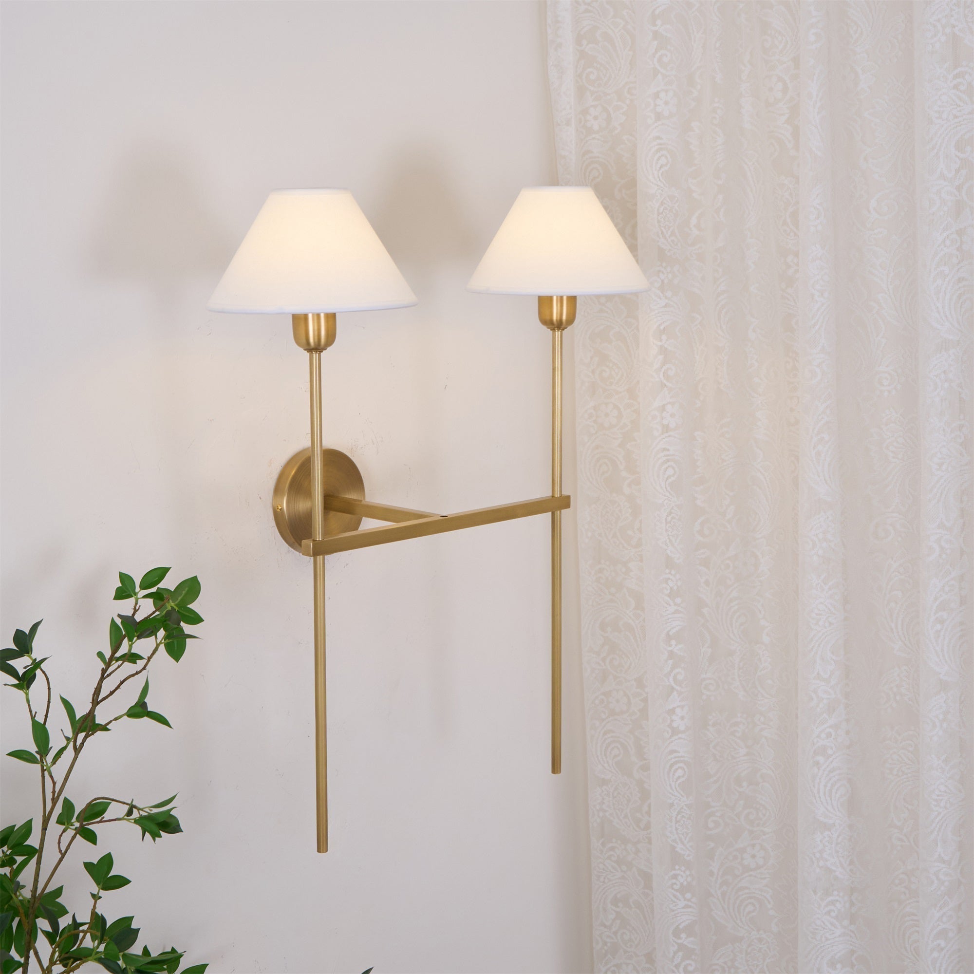 Genevieve Wall Lamp Fabric - Neutralighting