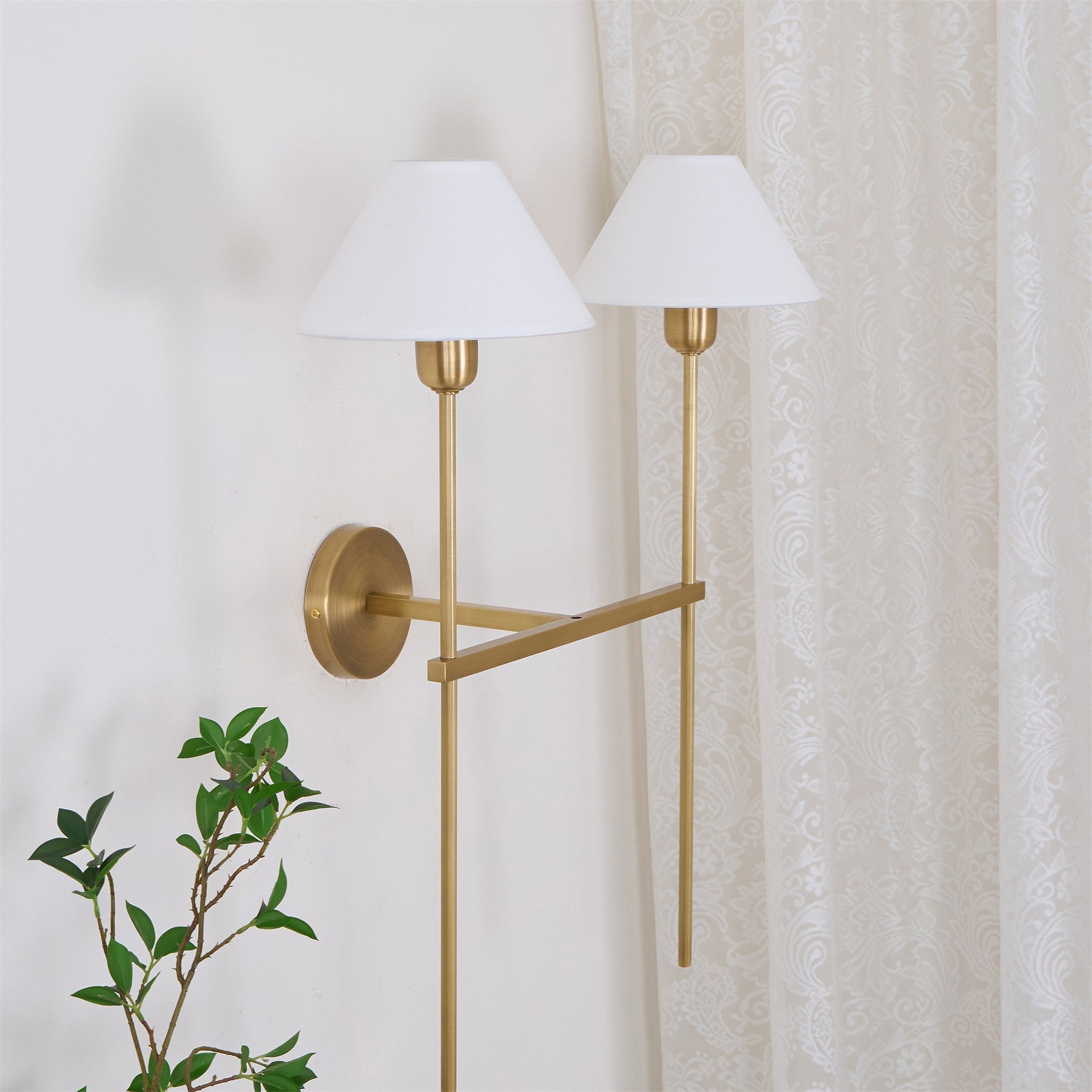 Genevieve Wall Lamp Fabric - Neutralighting