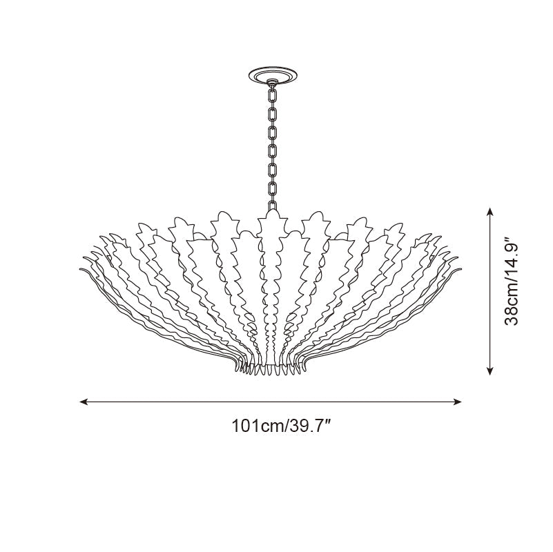 Geyon Golden Leaf Chandelier - Neutralighting