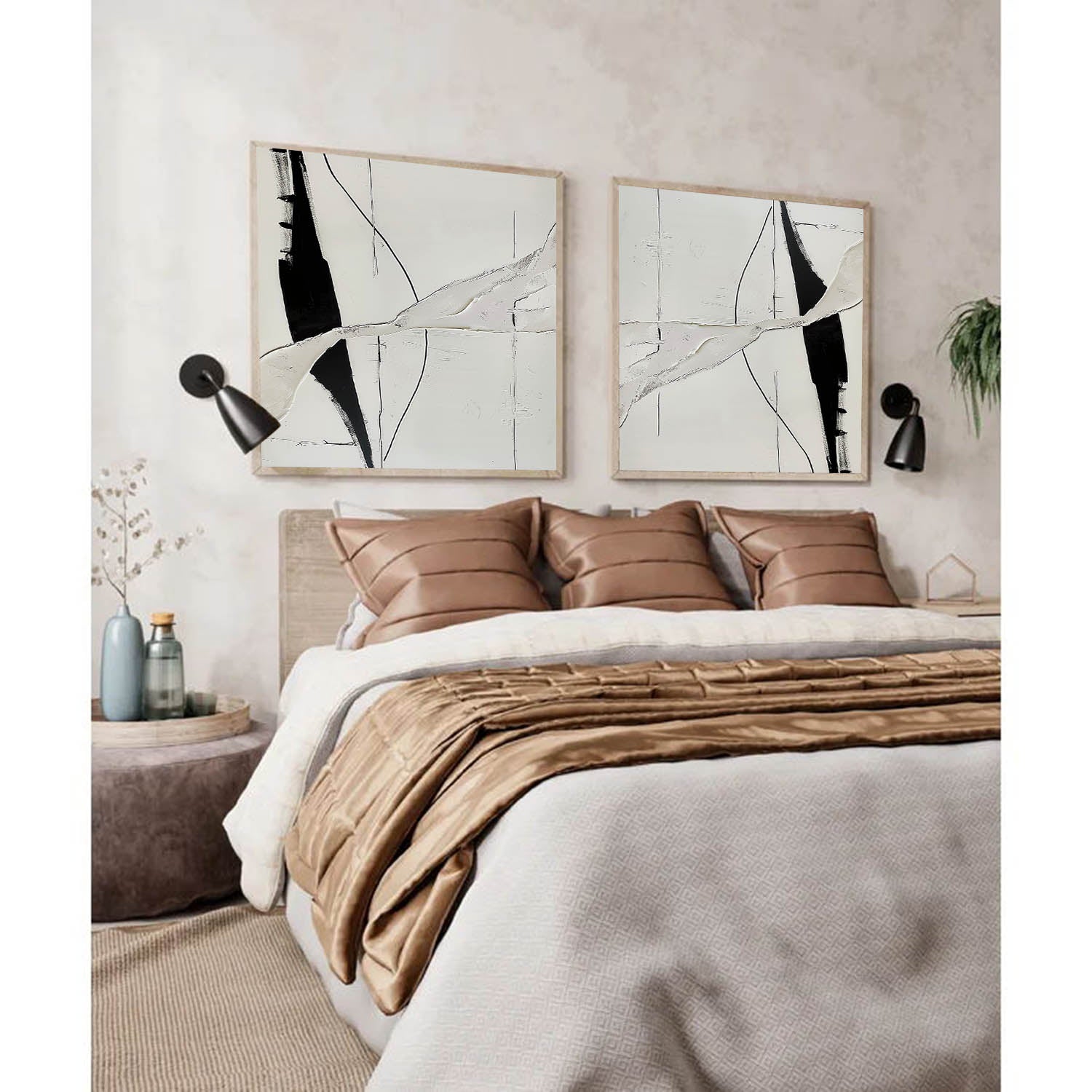 Abstract Painting Set Of 2 SP163 - Neutralighting