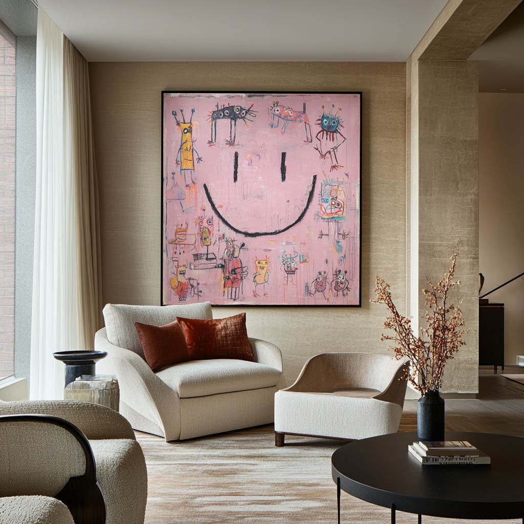 Modern Graffiti Texture Painting ABAS313 - Neutralighting