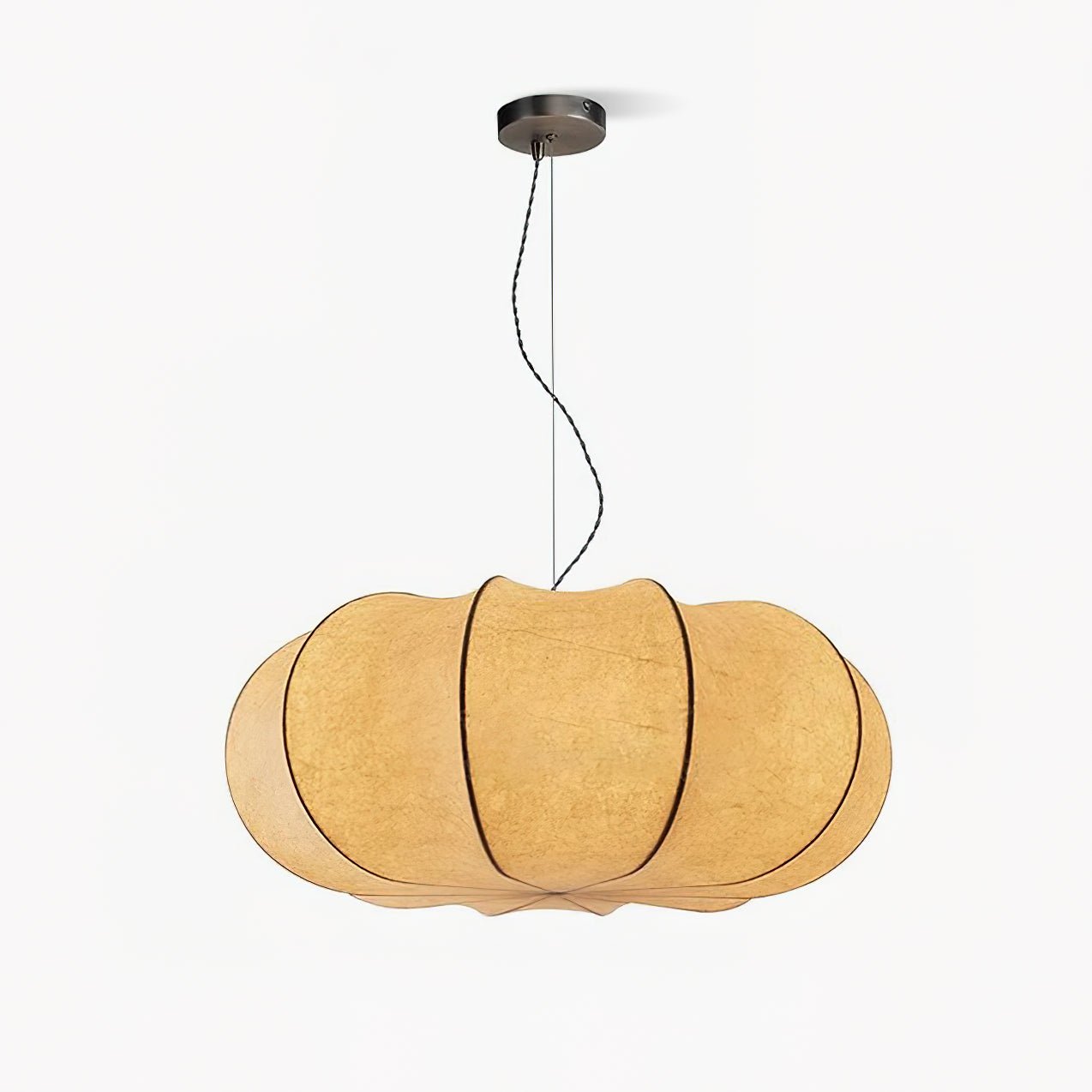 Kiyo Pumpkin Pendant Light Silk - Neutralighting