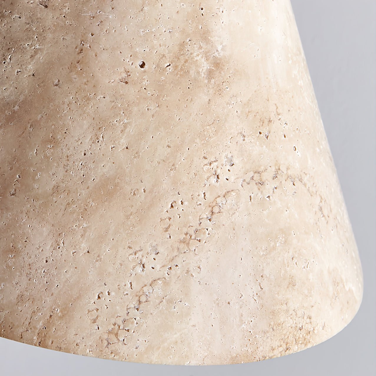 Vaelior Dome Shade Travertine Pendant Light - Neutralighting
