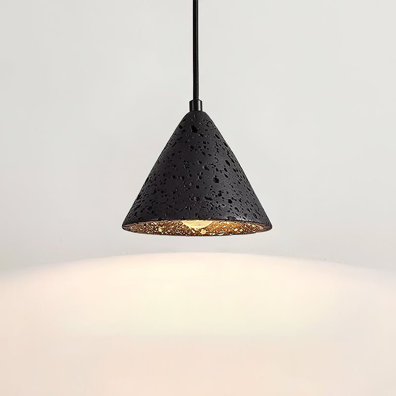 Vaelior Dome Shade Travertine Pendant Light - Neutralighting