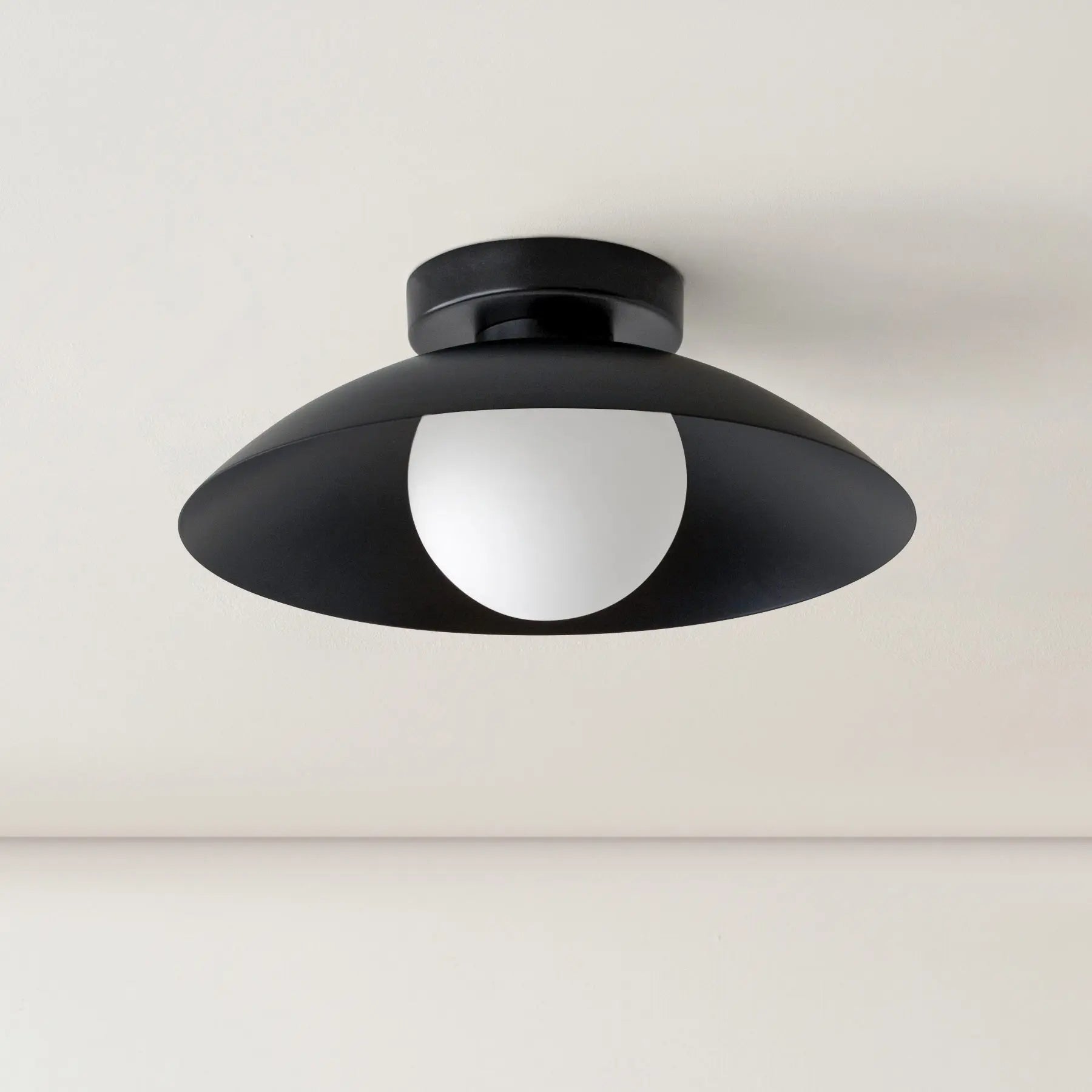 Arisha Modern Flush Mount Ceiling Light Black Red Pink Yellow Bedroom - Neutralighting