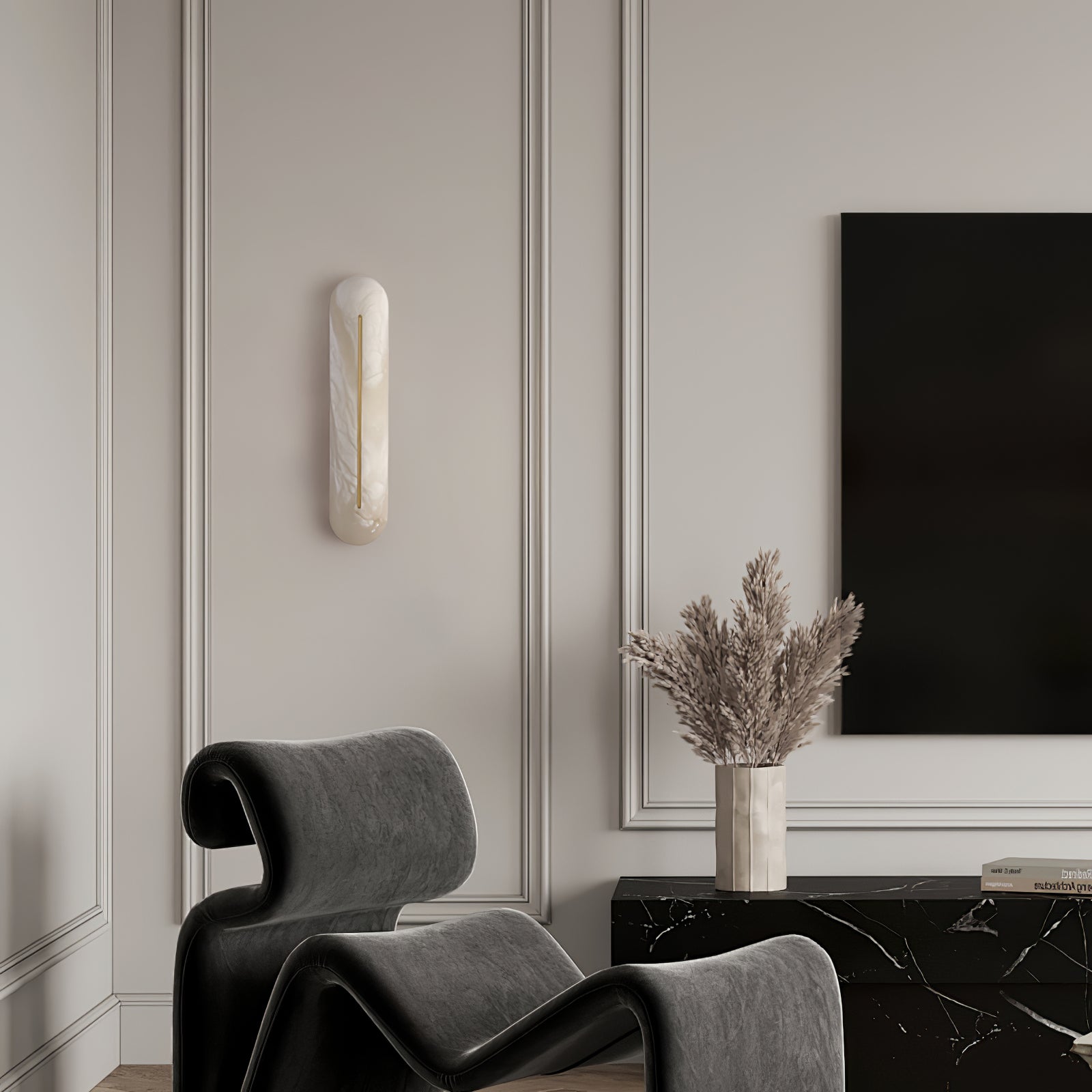 Armaryra Oblong Alabaster Wall Light - Neutralighting