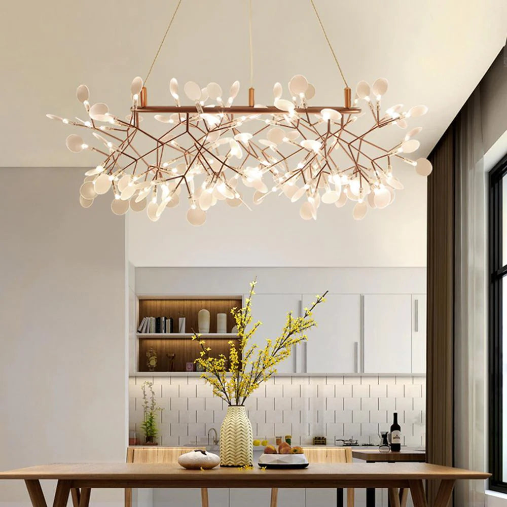 Lior Unique Sputnik Art Deco Firefly Chandelier. Living Room/ Bedroom - Neutralighting