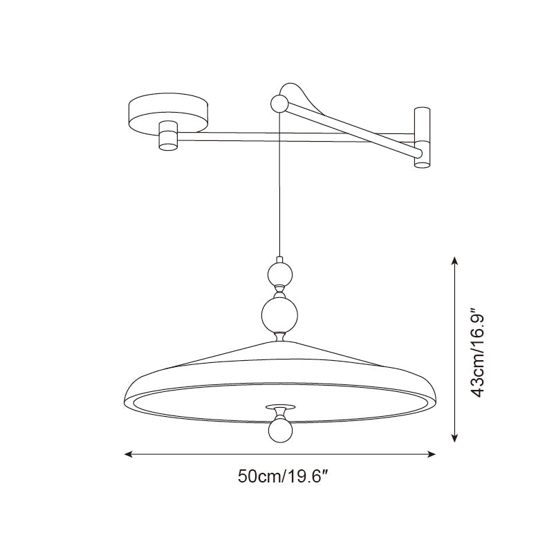 Geyon Adjustable Arm Pendant Lamp - Neutralighting