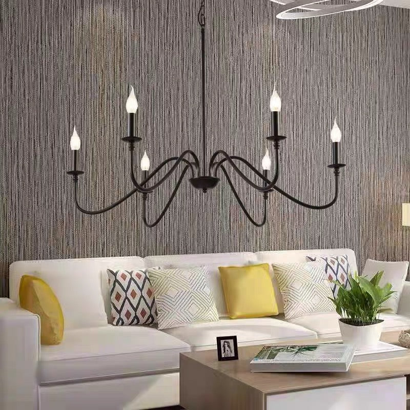 Orix Retro Vintage Candle Metal Chandelier - Neutralighting