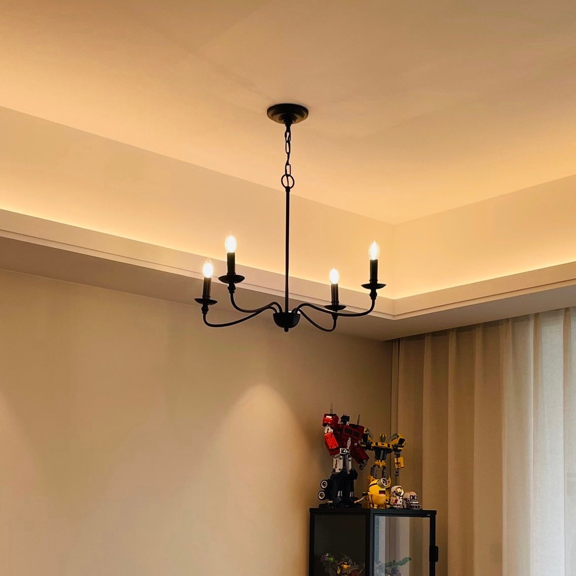 Orix Retro Vintage Candle Metal Chandelier - Neutralighting