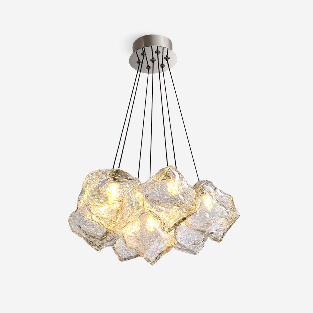 Pebine Clustered Glass Chandelier - Neutralighting