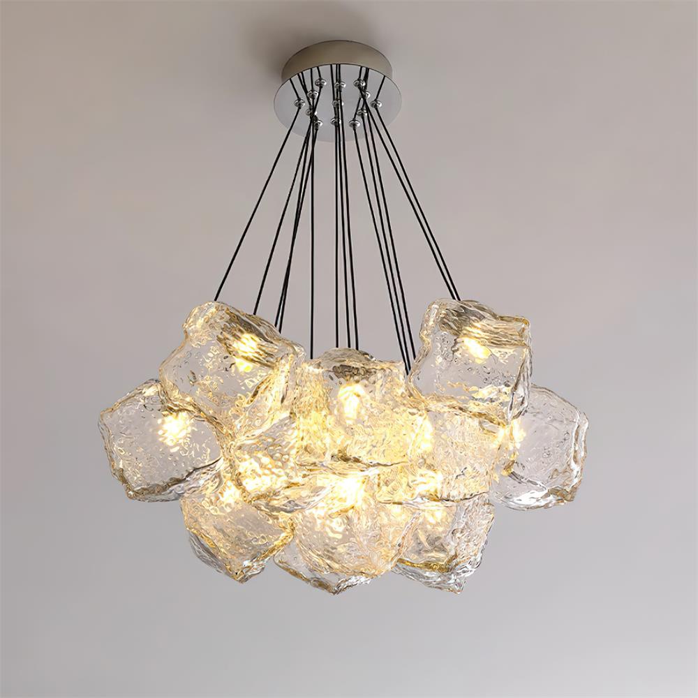 Pebine Clustered Glass Chandelier - Neutralighting