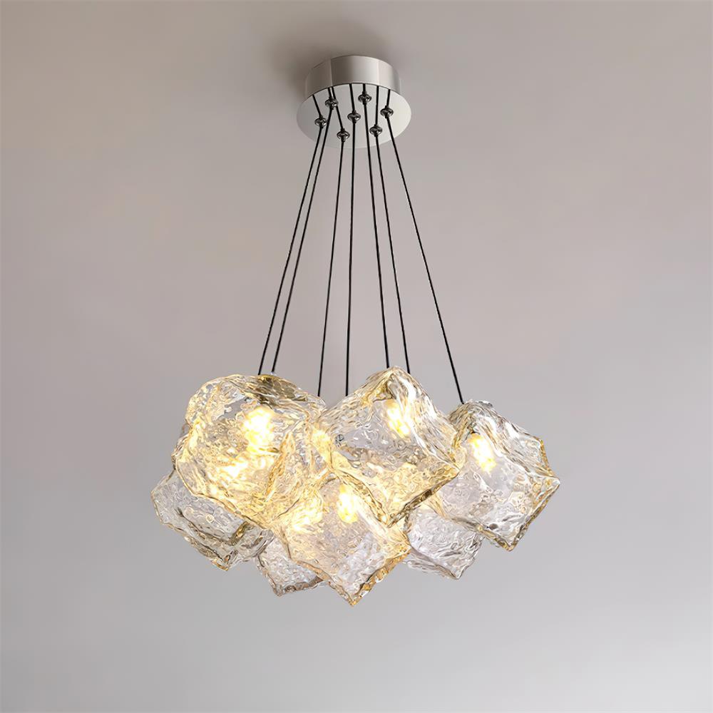 Pebine Clustered Glass Chandelier - Neutralighting