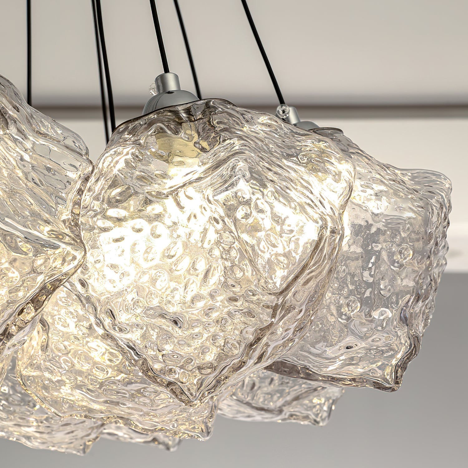 Pebine Clustered Glass Chandelier - Neutralighting