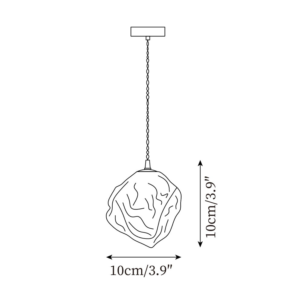 Pendant Light Walnut Wood Glass Cube - Neutralighting
