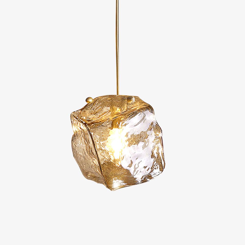 Ice Glass Pendant Light Brass - Neutralighting