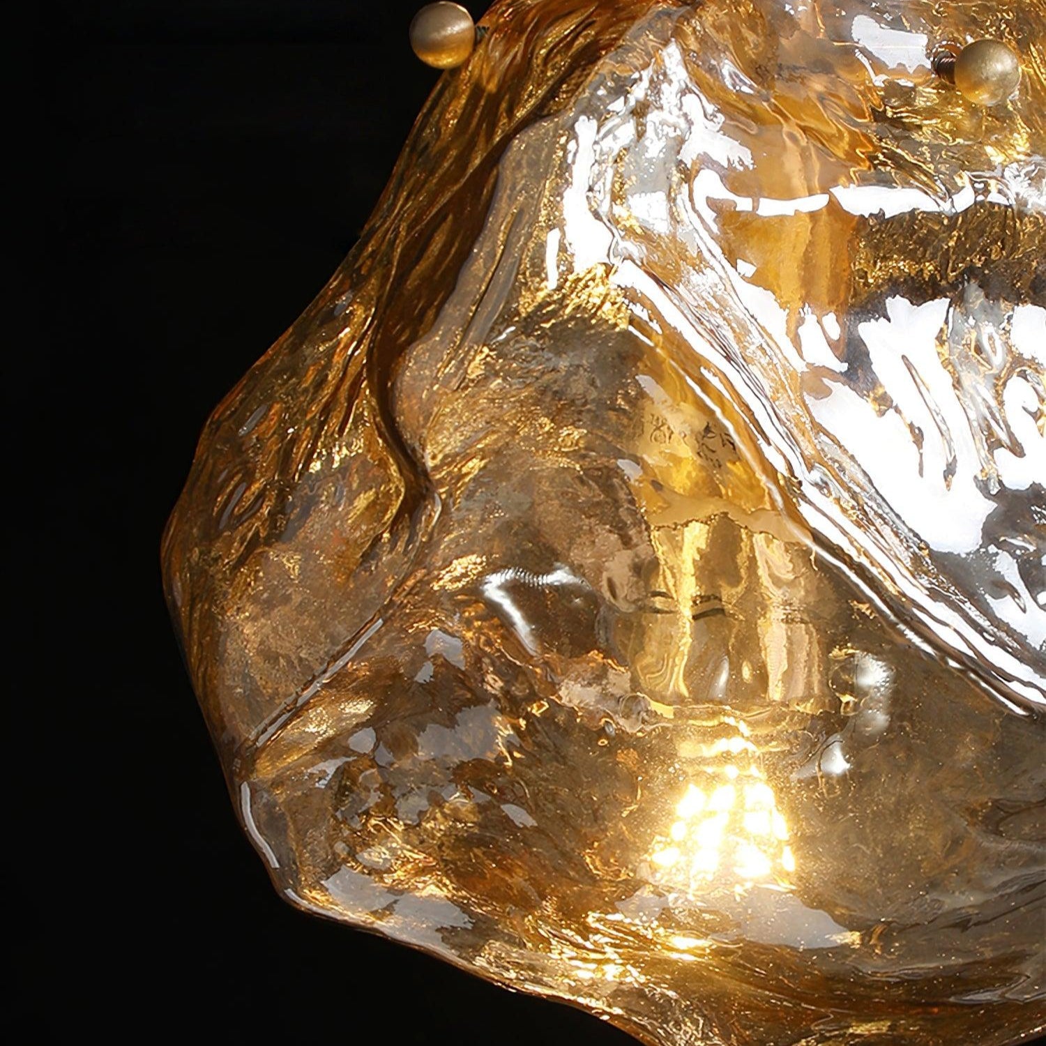 Ice Glass Pendant Light Brass - Neutralighting