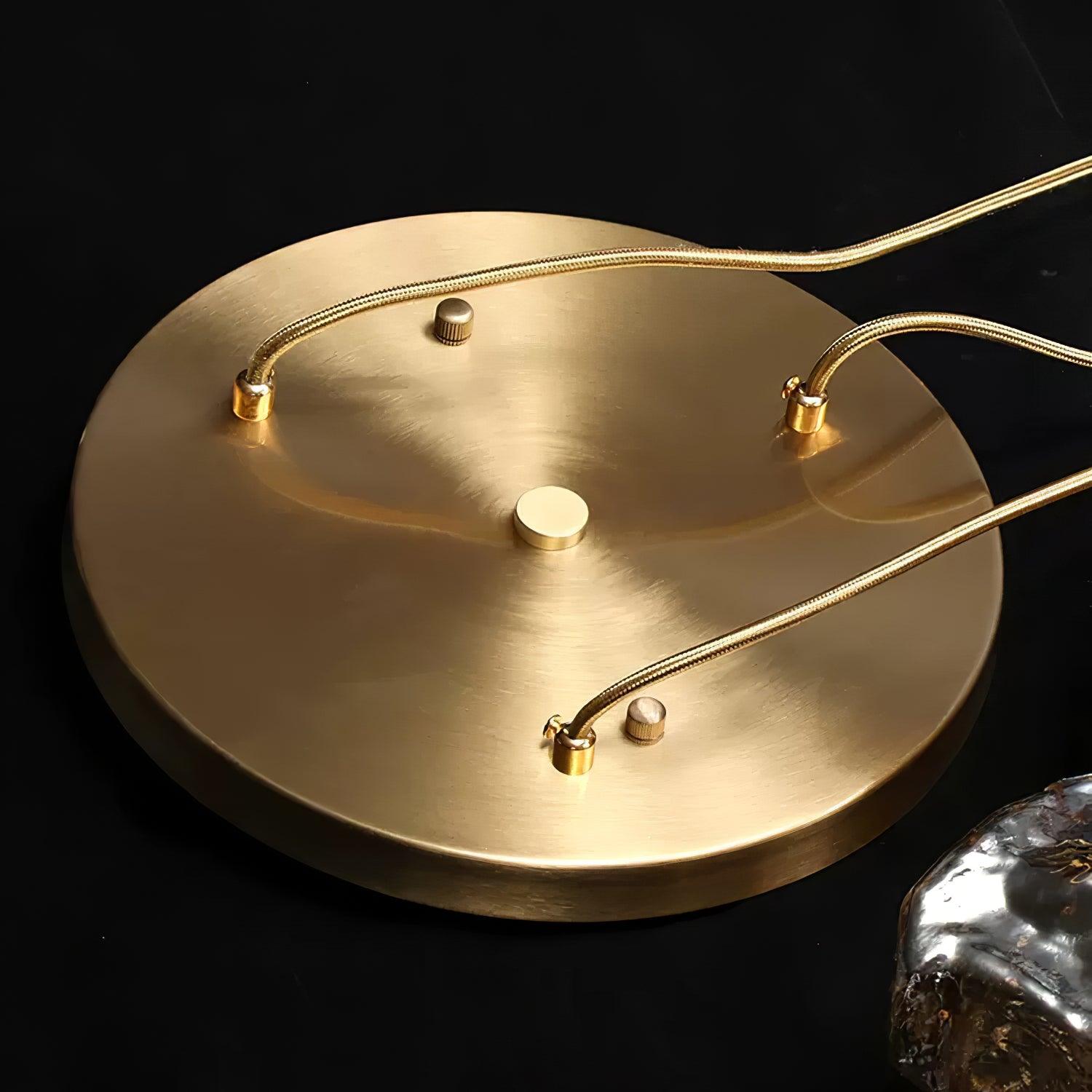 Ice Glass Pendant Light Brass - Neutralighting